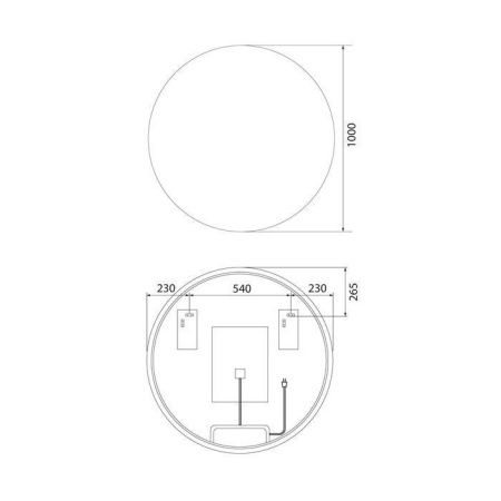Зеркало Iddis Bild BIL10T0i98 100х100 подвесное