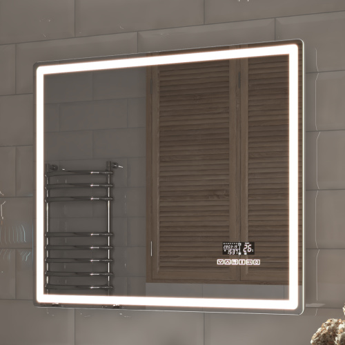 Зеркало с подсветкой VIGO Geometry Media Voice 48 79х70 - фото 3