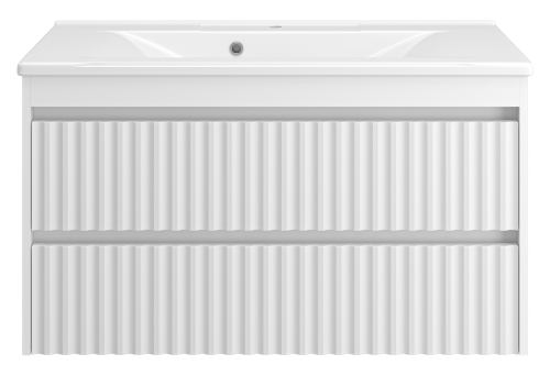 Тумба под раковину Brevita Balaton BAL-06100-01-01П2Я 98х44х54 подвесная - фото 2