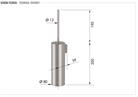 Ершик Remer INOX Accessories SSXI66