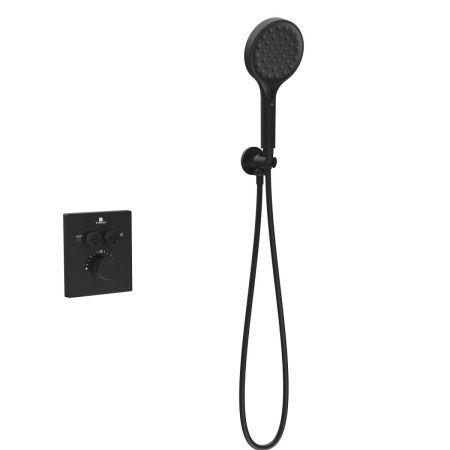 Душевая система Vincea Inspire VSFW-3I21MT3MB встраиваемая в стену цвет черный с термостатом