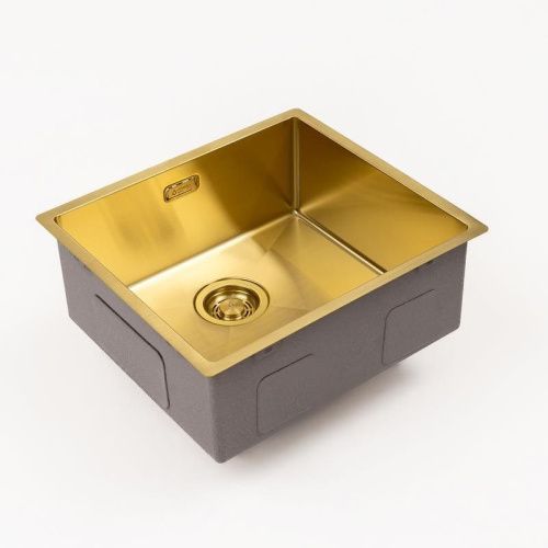 Кухонная мойка Grandex Aqua 5040601 49х44 цвет золото поверхность матовая - фото 4