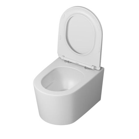 Унитаз подвесной Grossman Торнадо GR-4499MSQ белый с сиденьем микролифт безободковый смыв торнадо