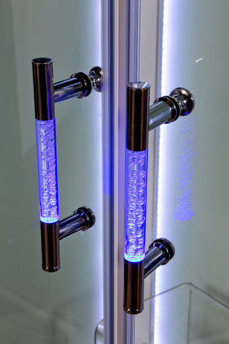 Душевая кабина AvaCan A01LED+GMKN 100х100 четверть круга - фото 5