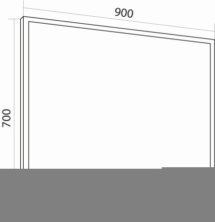 Зеркало Grossman Лофт 209001 90х70 подвесное