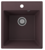 Кухонная мойка Ulgran Quartz Forte 425-06 43х49 цвет темно-коричневый поверхность матовая