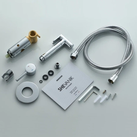 Гигиенический душ со смесителем Shevanik S147 хром