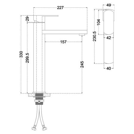 Смеситель Melana Stello 610302 на раковину