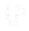 Смеситель Wonzon & Woghand Lumia WW-815516-CR на раковину хром
