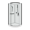 Душевая кабина Cerutti SPA KORRA90B 90х90 четверть круга без крыши ориентация универсальная