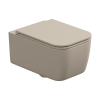 Чаша унитаза подвесная GSG Ceramic Design Brio BRWCSO034 цвет бежевый без сиденья безободковая каскадный смыв