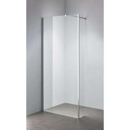 Душевая перегородка Loranto CS-L801 100 100х195 стекло прозрачное профиль хром