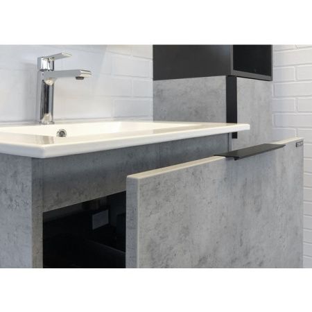 Тумба с раковиной Comforty Франкфурт 00-00004332CF 60х50 подвесная цвет серый