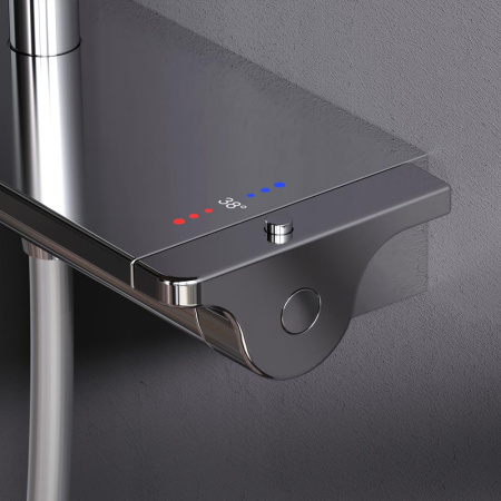 Душевая стойка Am.Pm Spirit V2.0 F0770A400 настенная цвет хром с термостатом