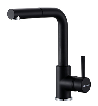 Смеситель для кухни Paulmark KASSEL Ka214311-401TB на раковину антрацит без термостата