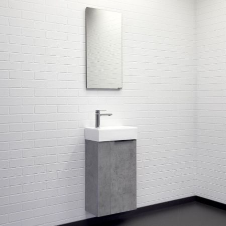 Тумба с раковиной Comforty Асти 00-00013669CF 40х20 подвесная цвет серый