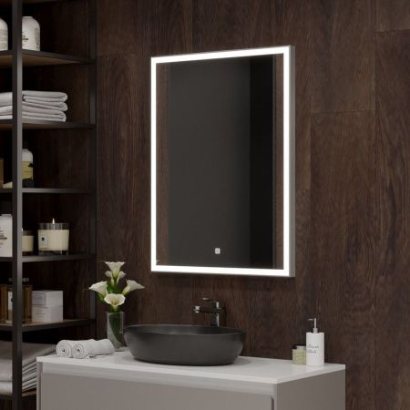 Зеркало Continent Frame Silver ЗЛП891 60х80 подвесное