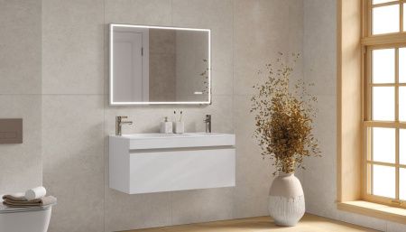 Тумба под раковину Velvex OTTO tpOTT.100-21.11 100х50 подвесная цвет белый