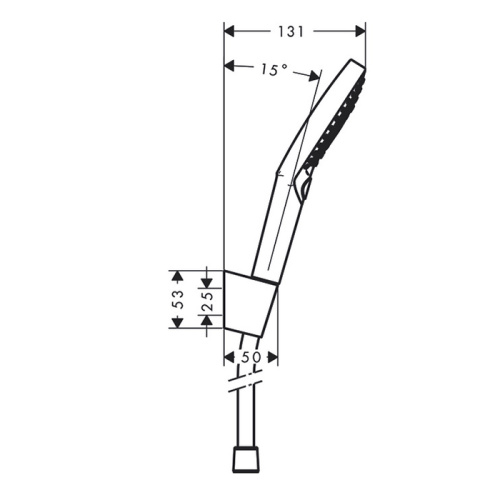 Душевой гарнитур Hansgrohe Raindance Select 26721400 настенный хром/белый - фото 2