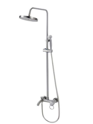 Душевая стойка Fmark FM2407L настенная цвет сатин - фото 2