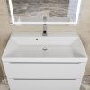 Раковина из искусственного камня Uperwood Classic 291020337 80х50 полувстраиваемая цвет белый