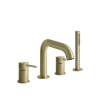 Смеситель Gessi Gessi316 54037#727 на борт ванны золото