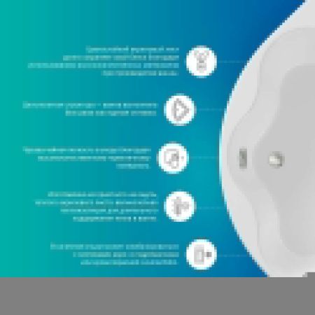 Ванна акриловая Lavinia Boho Art II 3713170L 170х75 пристенная асимметричная без каркаса