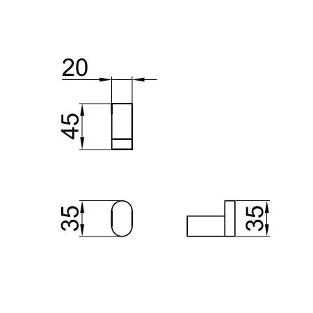Крючок Webert Living LV500401345