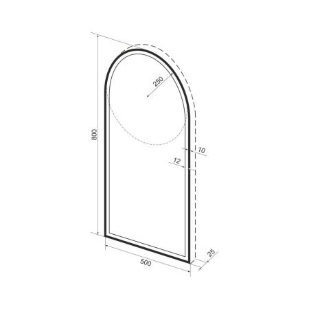 Зеркало с подсветкой Wellsee 7 Rays' Spectrum 172201730 50х80 подвесное