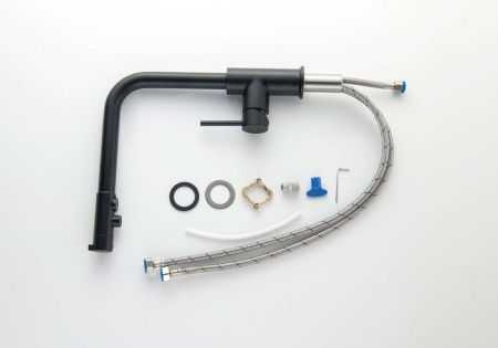 Смеситель для кухни Aquatek ЕВРОПА AQ1386MB на мойку черный