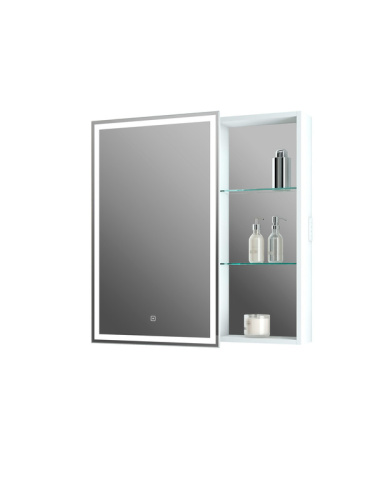 Зеркало-шкаф Континент Aperio МВК006 80х15х80 подвесной цвет белый - фото 2 Зеркало-шкаф Континент Aperio МВК006 80х15х80 подвесной цвет белый - фото 2