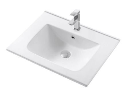 Тумба под раковину Art&Max PLATINO AM-Platino-600-2C-SO-BL-Cer 60х50 подвесная цвет белый