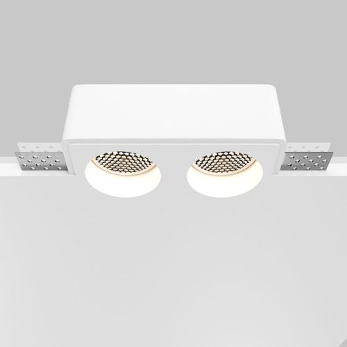 Светильник встраиваемый Maytoni Technical Gyps Modern DL123-GU10-02-W - фото 2