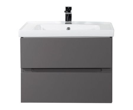 Тумба под раковину Art&Max TECHNO AM-Techno-700-2C-SO-ZB815 70х50 подвесная цвет серый