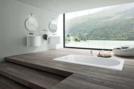 Ванна акриловая C-Bath CBQ009003 180х80 пристенная прямоугольная