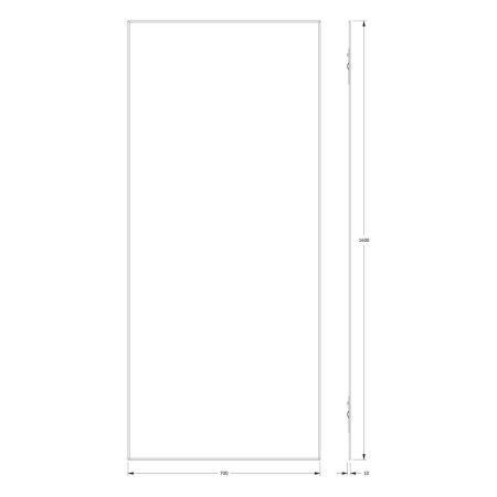 Зеркало Evoform Standard BY 0257 70х160 подвесное