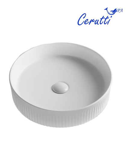 Раковина Cerutti SPA 41 см CR8010 накладная цвет белый - фото 2
