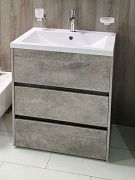 Тумба под раковину Art&Max FAMILY Family-900-3C-PIA-CV 90х50 напольная цвет серый
