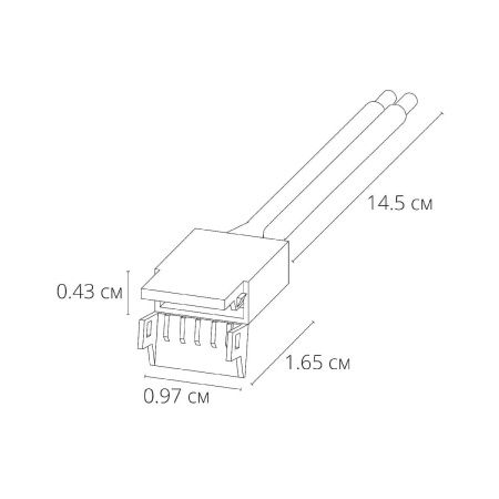 Коннектор для ввода питания Arte Lamp Strip-accessories (Стрип-аццессориес) A30-08-1CCT