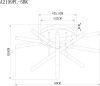 Светильник потолочный Arte Lamp Fernando (Фернандо) A2199PL-5BK