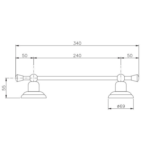 Полотенцедержатель Nicolazzi Accessori Classica 1483BZ - фото 2