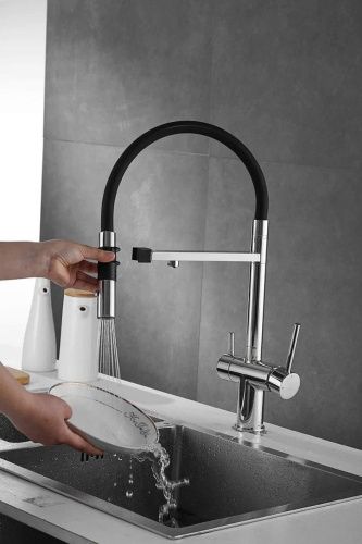 Смеситель для кухни Rose R958 на мойку хром - фото 5