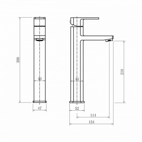 Смеситель для раковины Fashun A51220 на столешницу сатин - фото 3