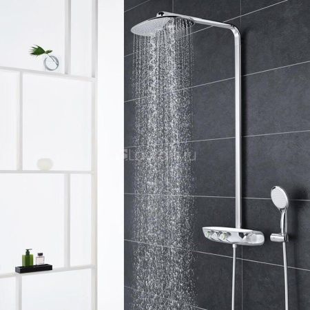 Душевая стойка Grohe Rainshower Smart Control 26250LS0 настенная цвет хром с термостатом