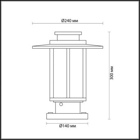 Уличный светильник Odeon Light Mito (Мито) 4047/1B