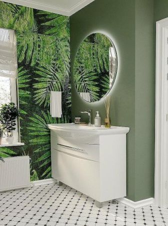 Тумба под раковину 1MarKa Lina У94492 100х30 цвет белый