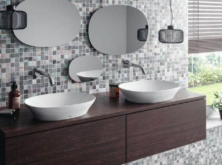 Раковина из сантехнического фаянса Toto L4706E#XW 60х40 полувстраиваемая цвет белый без отверстий под смеситель