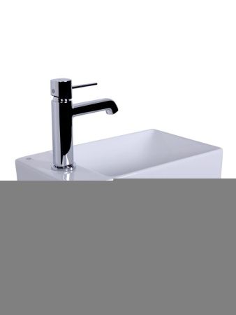 Раковина из сантехнического фарфора Orange B05-375RW 40х20 подвесная цвет белый 1 отверстие под смеситель