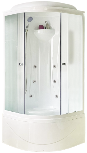 Душевая кабина Royal Bath ВК RB90BK2-M 90х90 четверть круга с крышей