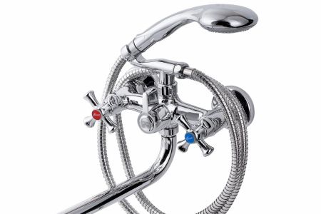 Смеситель для ванны и душа FAUZT FZs-435-07 настенный хром